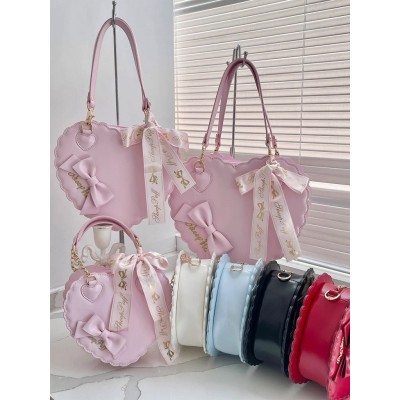 Sheep Puff Cookie Heart Matte Edition Bags(Reservation/5 Colours/3 Sizes/Full Payment Without Shipping)